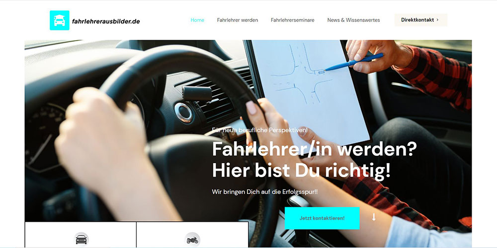 Webdesign für Fahrschule, Homepagery.de, Webdesign Erftstadt
